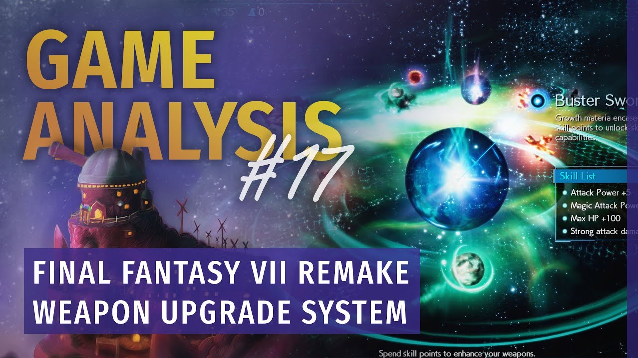 Weapon Upgrade System - FFVII Remake Nov. Screenshots | Game Analysis #17