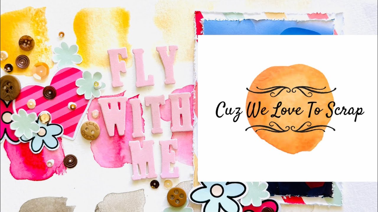 Макет для скрапбукинга Fly With Me 12x12 для @shimmerzpaintsTV и Follow A Sketch February