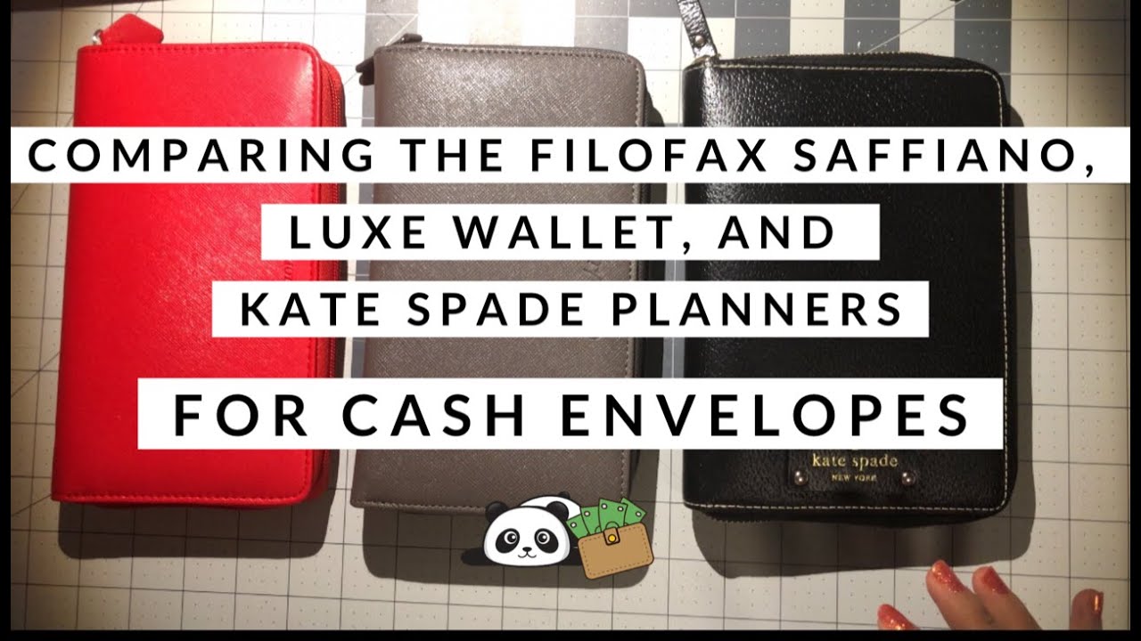 Comparing the Filofax, Luxe Wallet, & Kate Spade for the Cash Envelope System! | DebtFreePanda