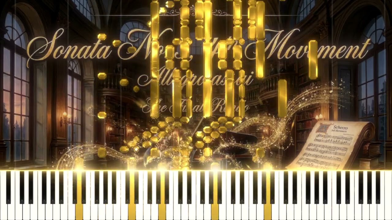 Beethoven: Piano Sonata No. 3 in C Major, IV. Allegro assai (Piano Tutorial & MIDI) | The NoteDrop