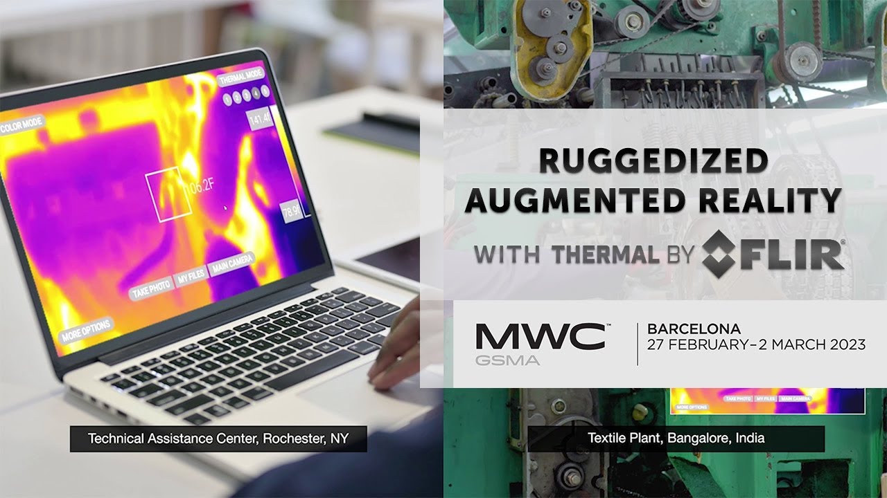 Realwear Augmented Reality Smart Glasses w/ Thermal Imaging  @ Mobile World Congress 2023