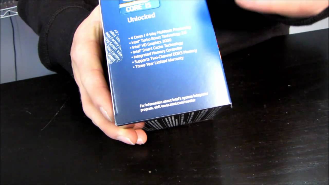 Intel Core i5 2500K LGA1155 CPU Processor Unboxing Linus Tech Tips