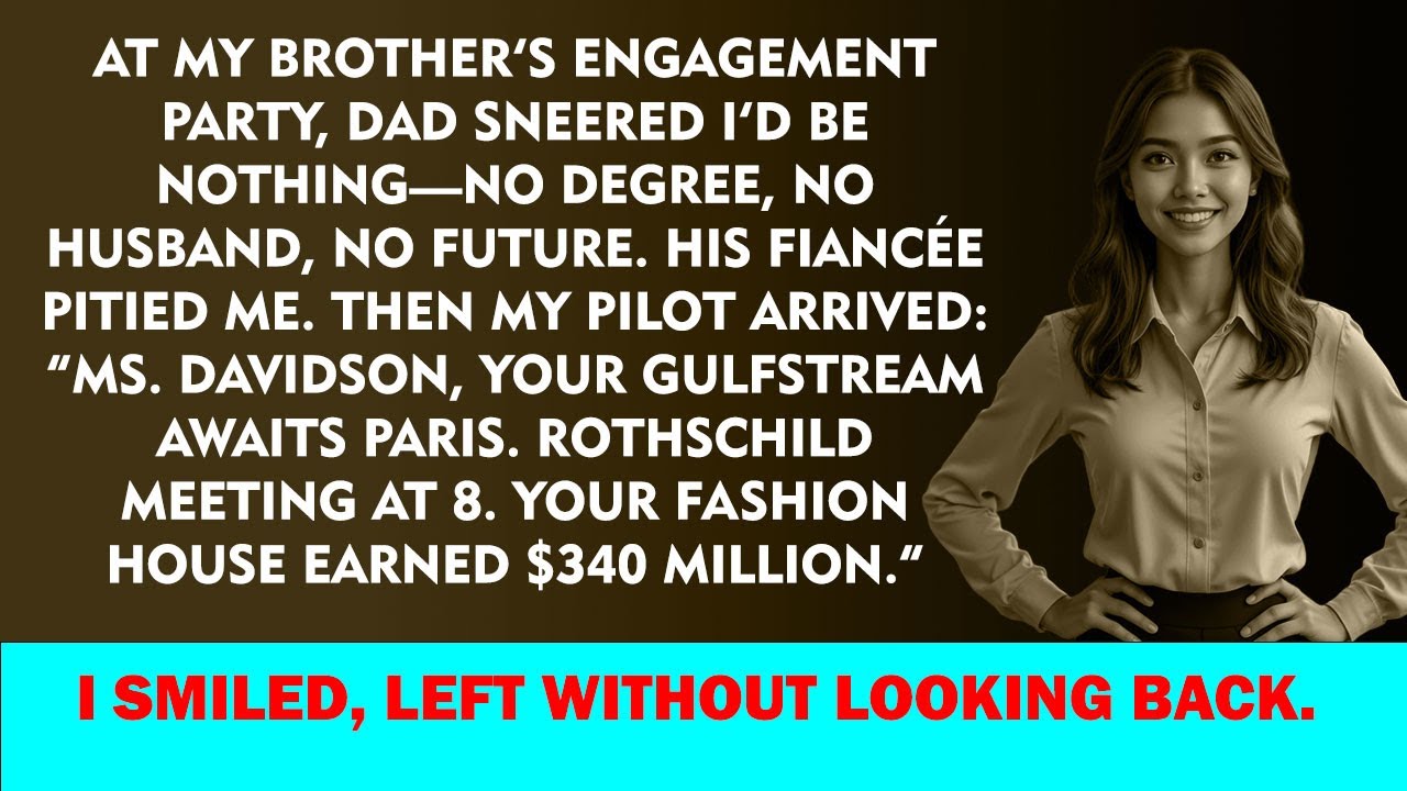 Dad Mocked Me at My Brother’s Engagement—Then My Pilot Arrived to Take Me Home