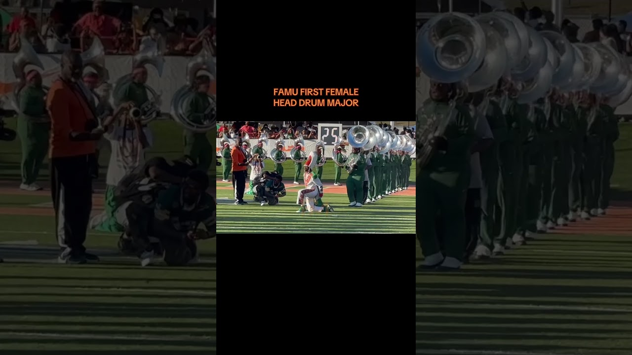 FAMU FIRST FEMALE HEAD DRUM MAJOR SHOWS OUT at HOMECOMING 2025