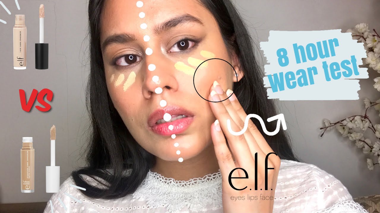WHICH ELF CAMO CONCEALER IS BETTER? Elf 16HR Camo vs Elf Hydrating Camo | Simran Gupta