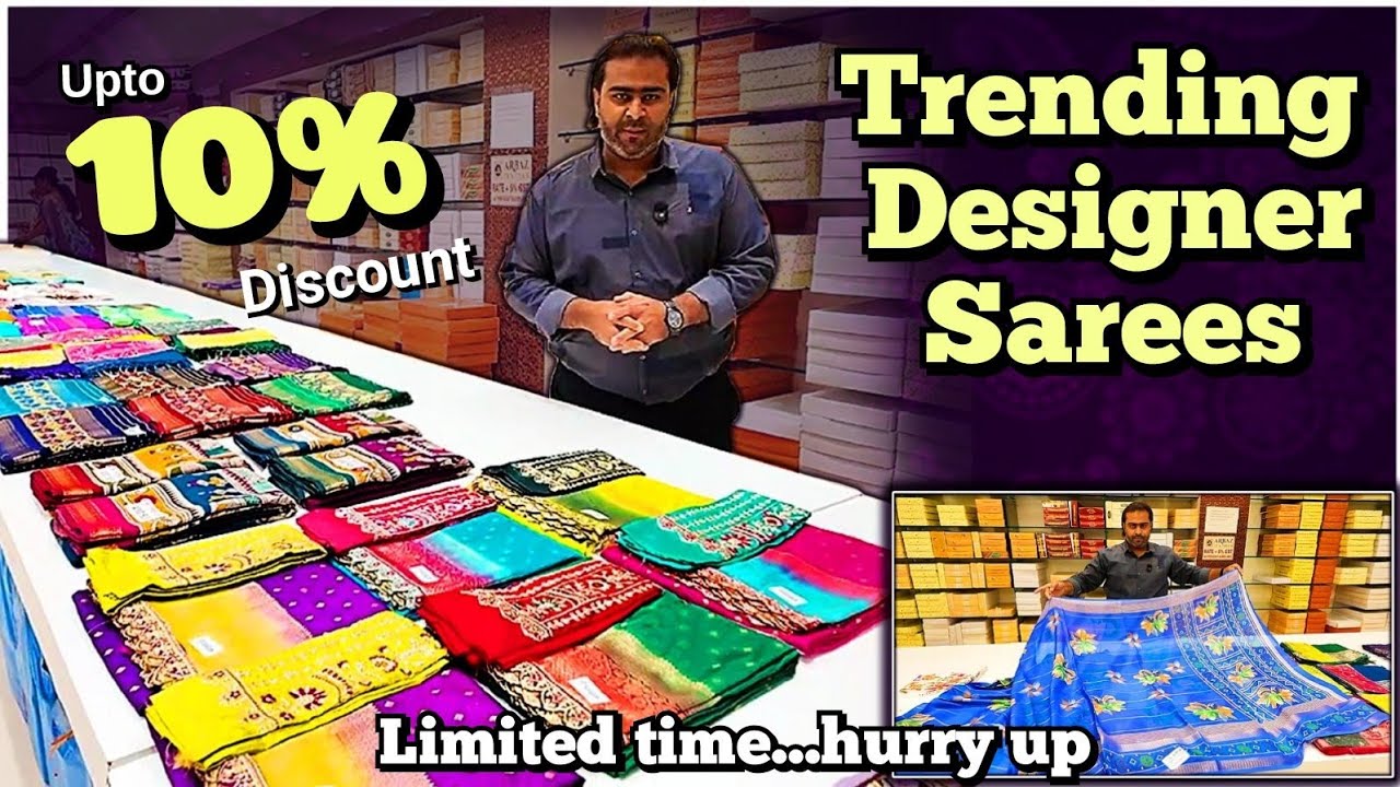 Stylish Sarees Under ₹500 | Huge Ashadam Sale | Best Deals 2025 #charminarshopping #arbaztextiles