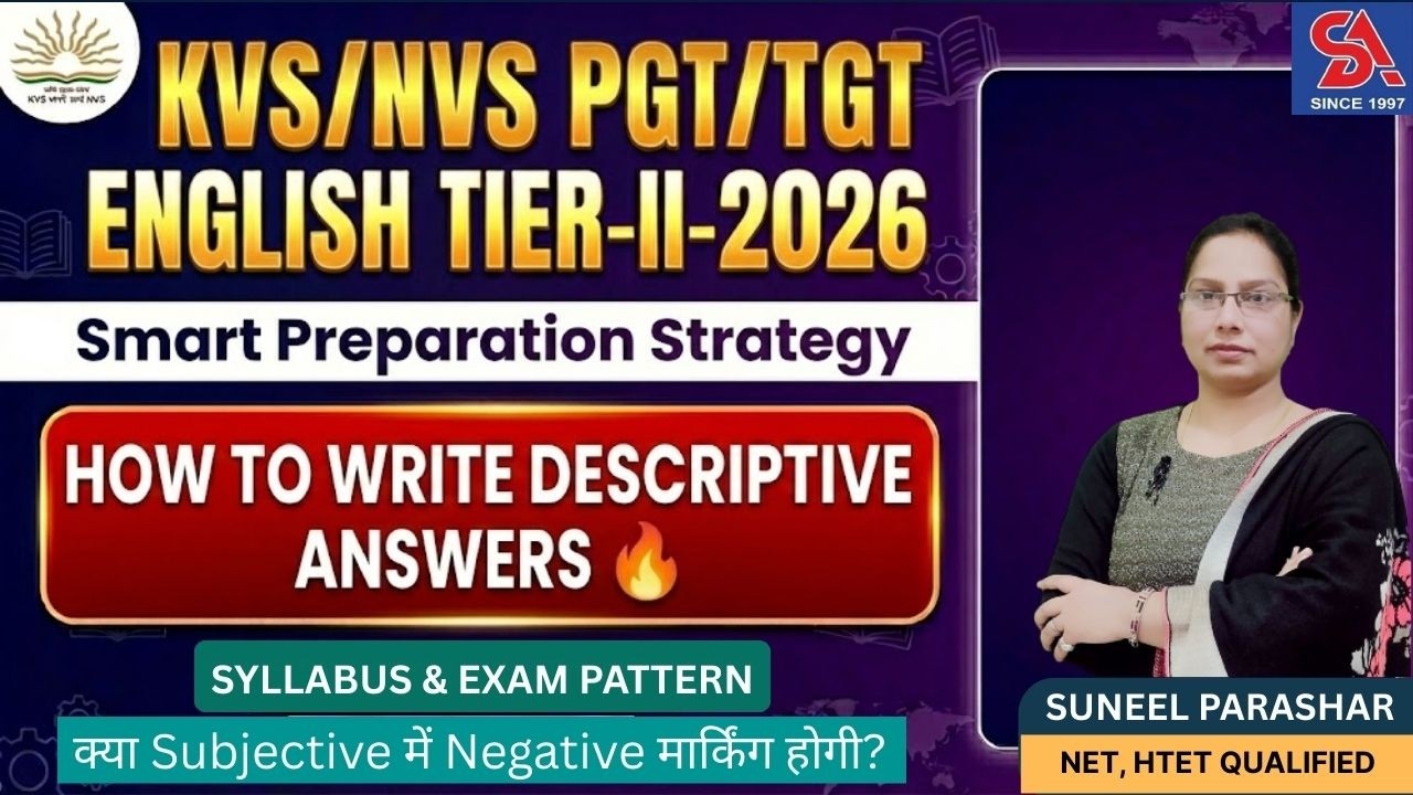 KVS/NVS TGT/PGT ENGLISH TIER-II-2026 I HOW TO WRITE DESCRIPTIVE ANSWERS I SYLLABUS & EXAM PATTERN
