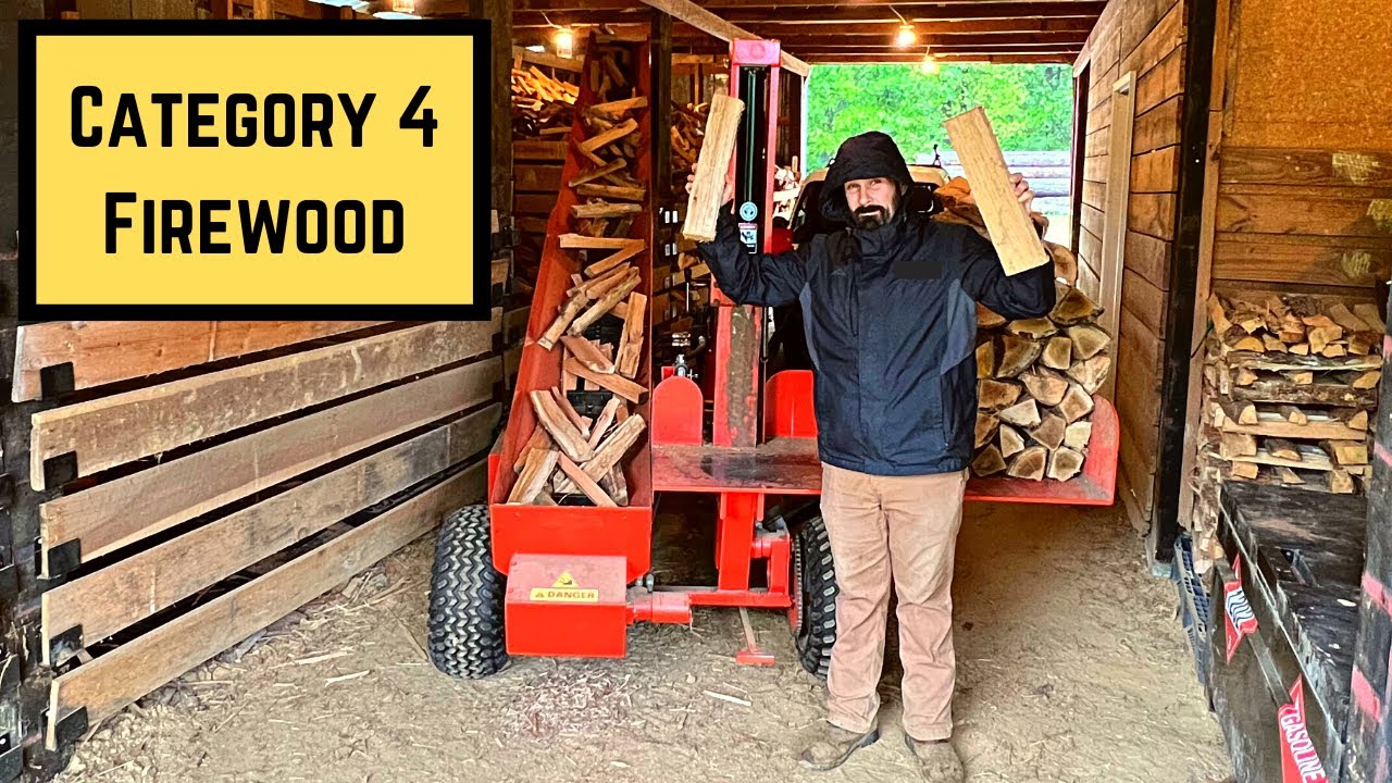 Split Force 13/20T Making Firewood In A Hurricane