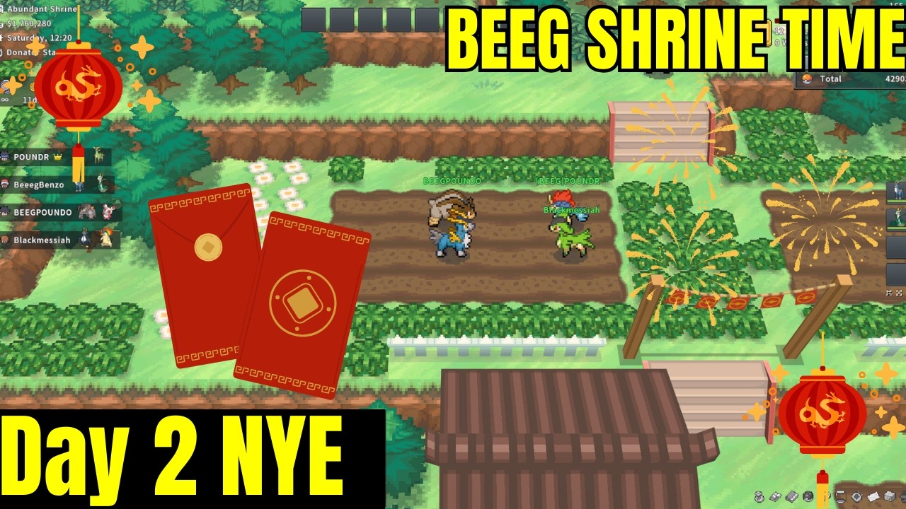 POKEMMO NYE DAY 3 THE BEEG GRIND ABUNDANT SHRINE AND 10M YEN GOAL
