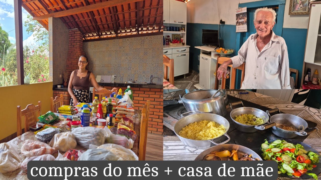 Vlogando no supermercado  | sr Antônio muito feliz e grato | casa de mãe