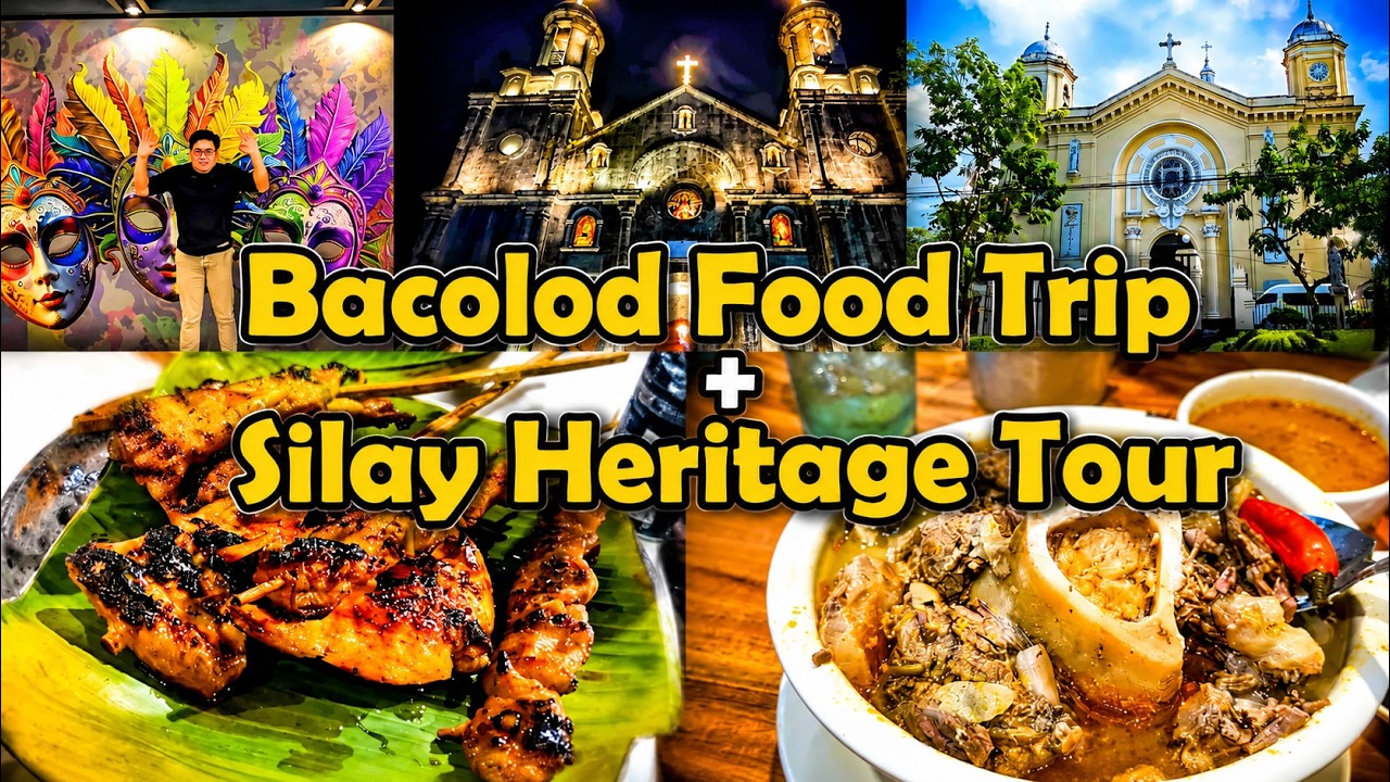 Bacolod City Travel & Food Trip 2025 + Silay City Heritage Houses Tour | Bacolod Inasal  + Cansi