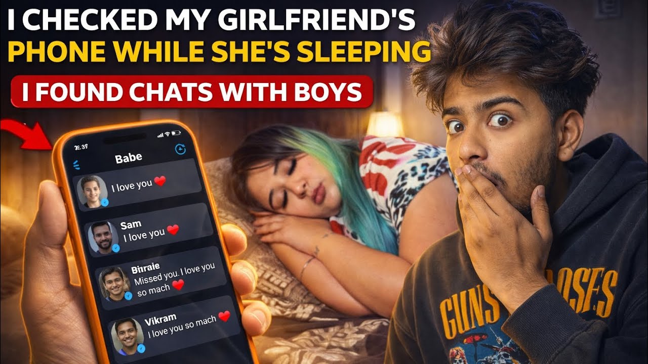 I Checked My Girlfriend&rsquo;s Phone While She Was Sleeping&hellip;😱 I Wish I Never Saw These Chats&hellip; 💀