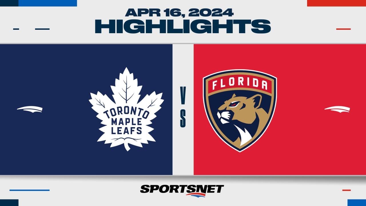 NHL Highlights | Maple Leafs vs. Panthers - April 16, 2024