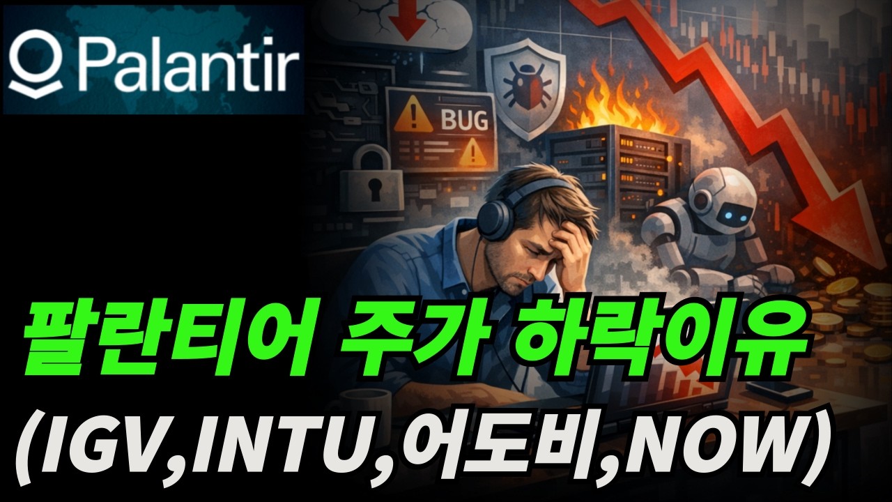 (팔란티어) 엔트로픽이 팔란티어 대체하나? 소프트웨어 하락은 어디까지?