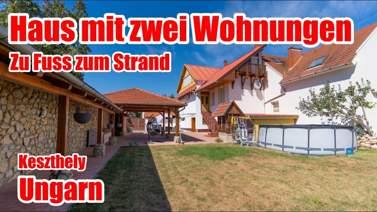 UNGARN Balaton HAUS mit zwei Wohnungen in STRANDNÄHE