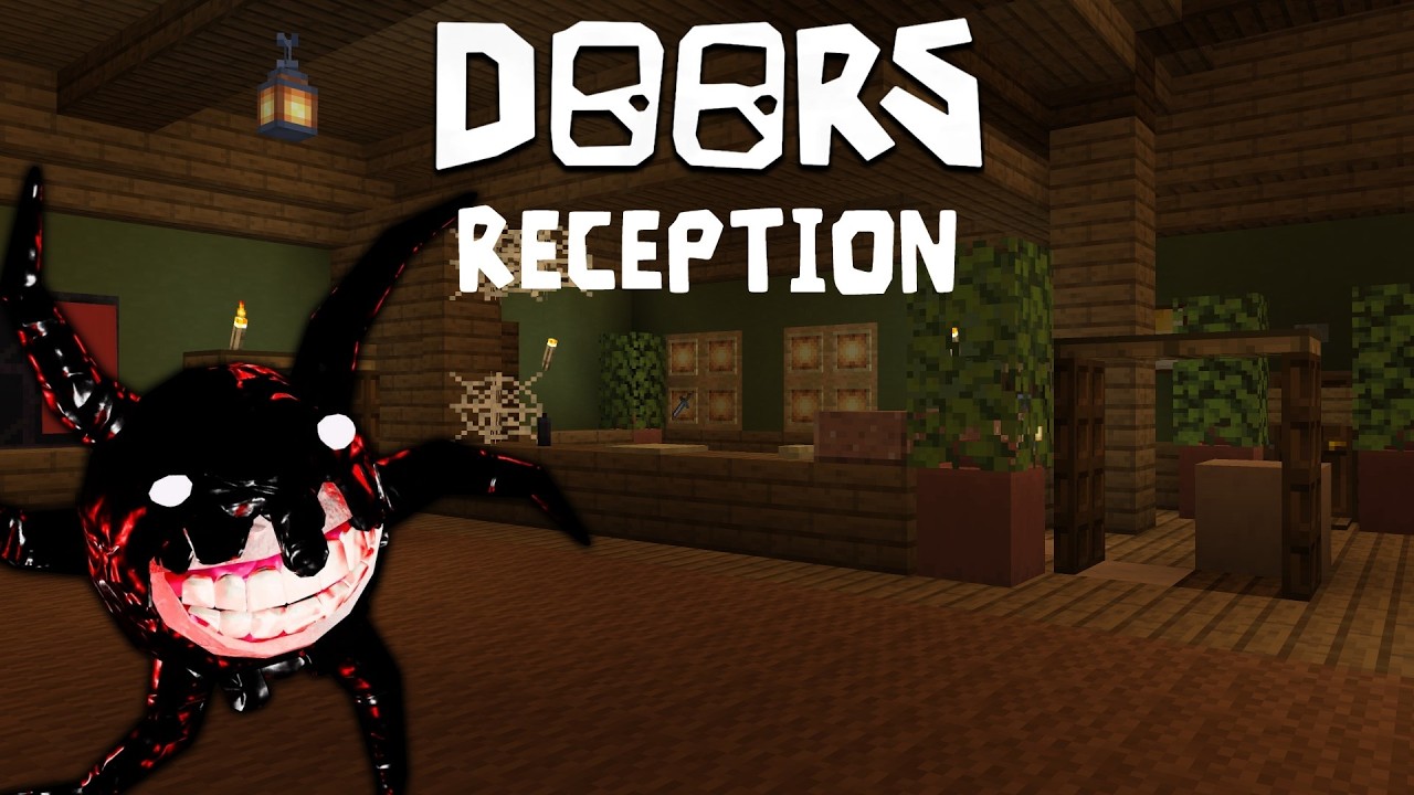 [Tutorial] ROBLOX DOORS - How to build the Reception in Minecraft!