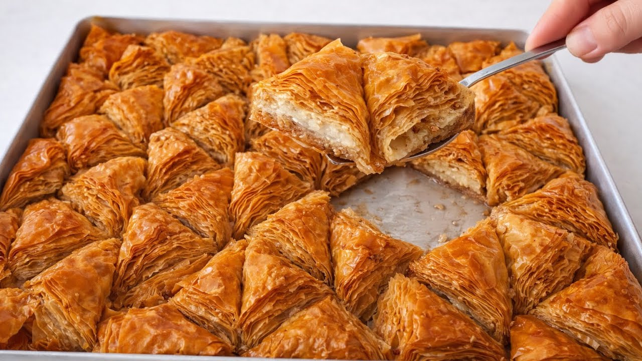 ✅ Bu tatlının yapımına herkes hayran kaldı yiyenler tarif istedi muska çıtır baklava 