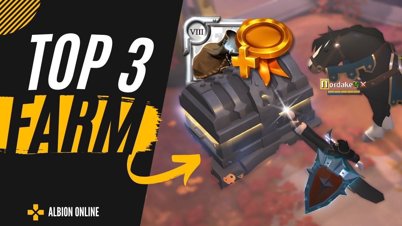 TOP 3 MELHORES CONTEÚDOS PRA FARMAR FAMA E PRATA | ALBION ONLINE