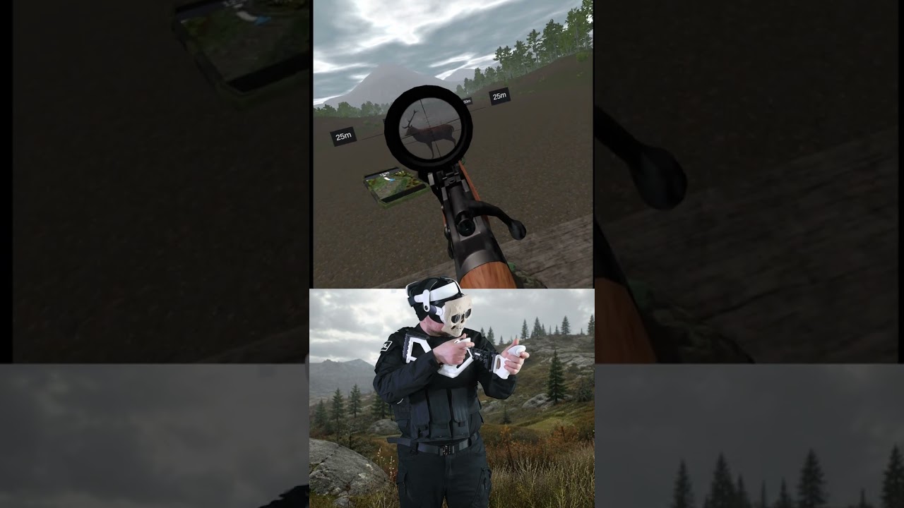 Virtual Hunter. VR hunting Gunstock Calibration Guide with best VR Gunstock, Butcher VR Gunstock 