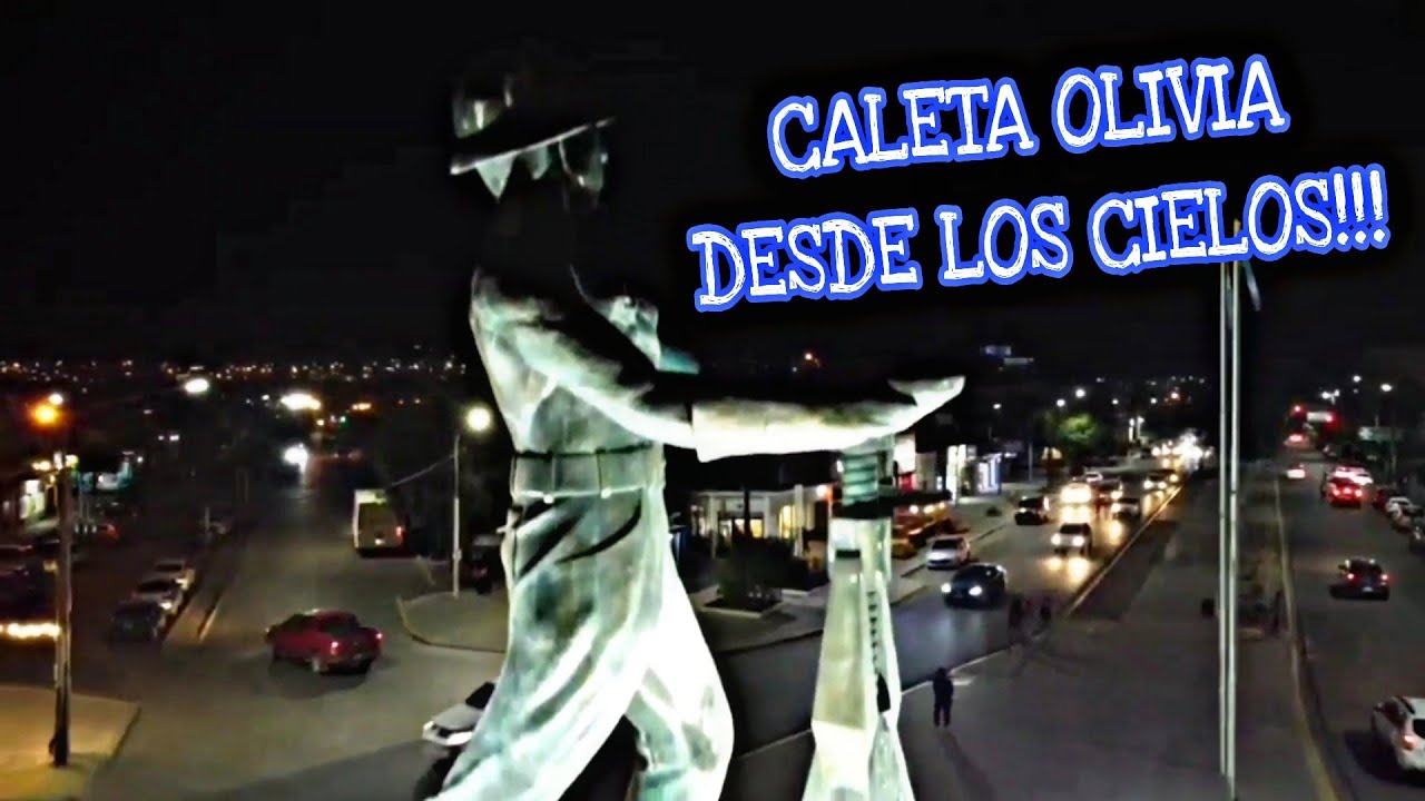 CALETA OLIVIA desde LOS CIELOS / la CIUDAD del PETR&Oacute;LEO