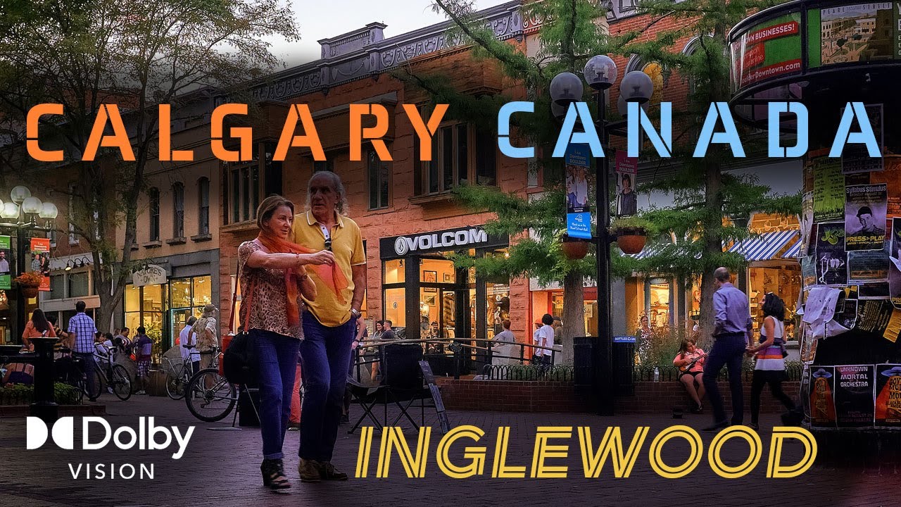 【4K】Calgary Alberta | Inglewood | Things to do in Calgary | #canada #calgary #walkingtour  #4kvideo