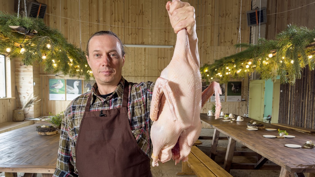 Как легко разделать тушку гуся, чтобы приготовить много разных блюд