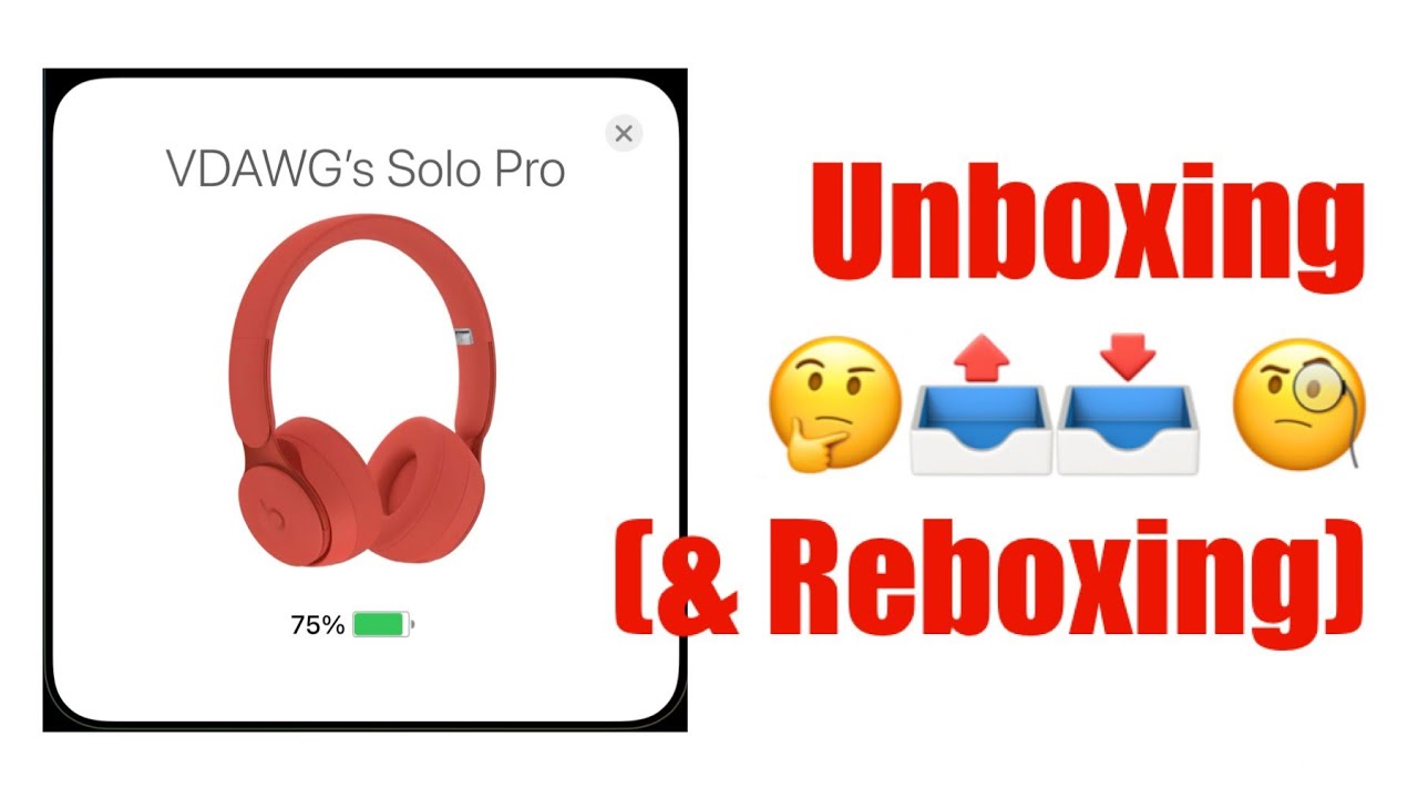 Red Beats Solo Pro Unboxing