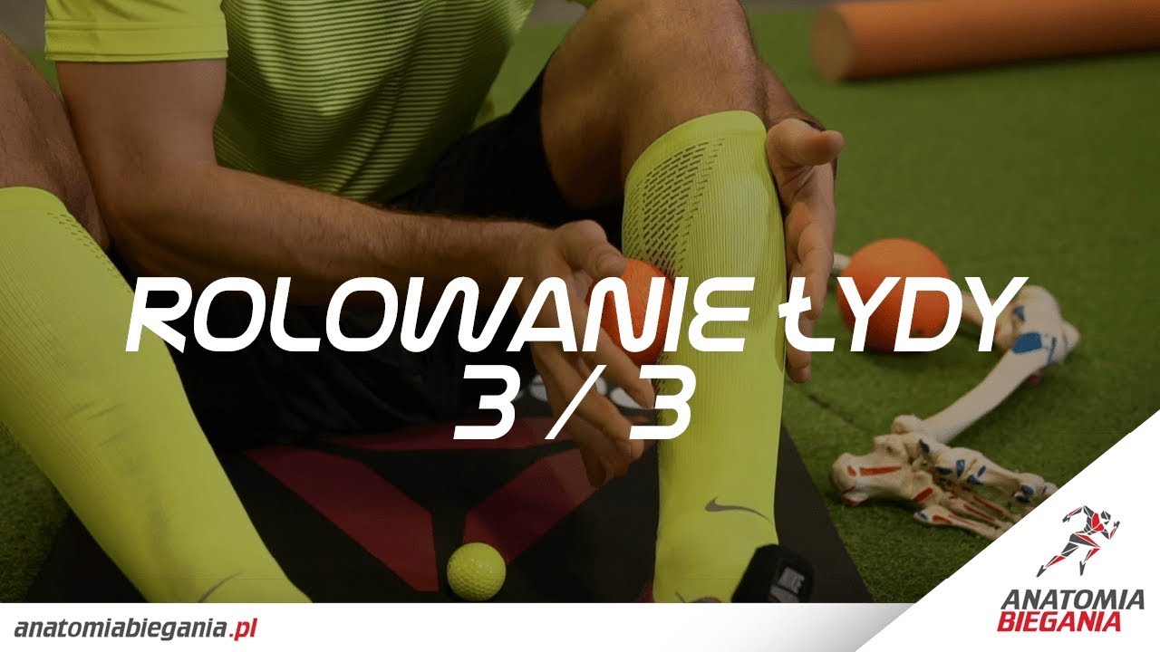 💀🏃 Rolowanie łydki 3/3 - z użyciem piłki  - rolowanie dla biegaczy | Anatomia Biegania #53