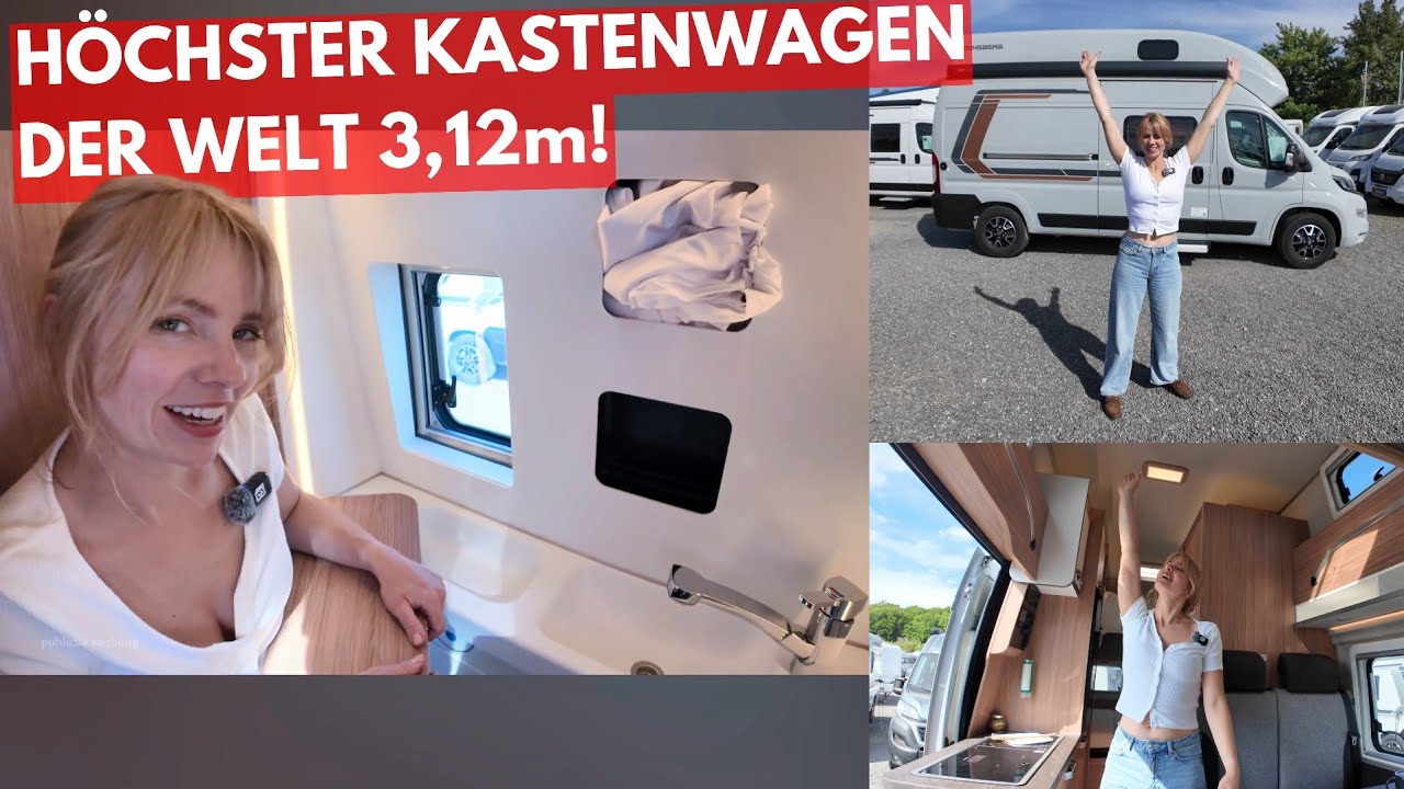-12.430 € HÖCHSTES KASTENWAGEN WOHNMOBIL DER WELT Weinsberg Carabus 600 MQH für XL Paare mit Hubbett