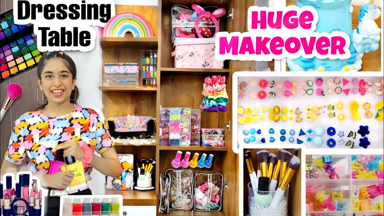 Dressing Table *HUGE* Makeover🎀 & Room Tour!😍✨️ | Riya's Amazing World