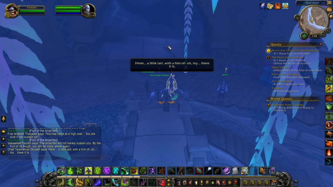 World of Warcraft Arcan'dor, Gift of the Ancient Magi Legion Quest Guide