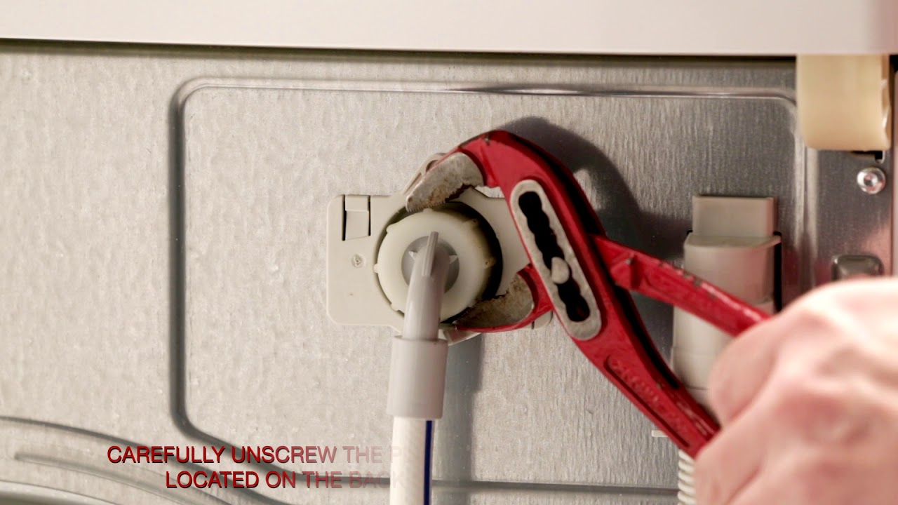 How to clean a Miele washing machine water inlet and outlet filters