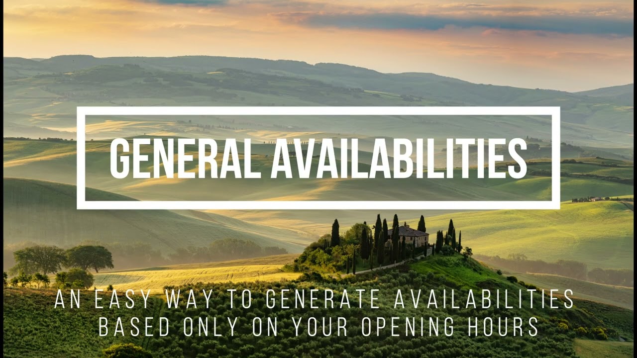How to set general availabilities for your wine experiences at WineTourism.com