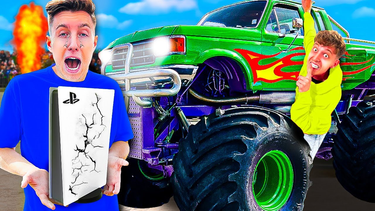 ich überfahre HEIMLICH iCrimax PS5 mit MONSTER TRUCK…