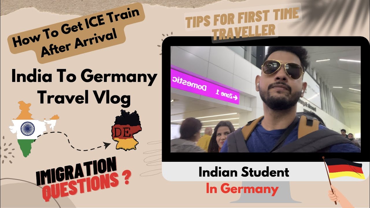 India To Germany Vlog #1 | Indian Student In Germany | First Time Travel | Foreign Travel Tips