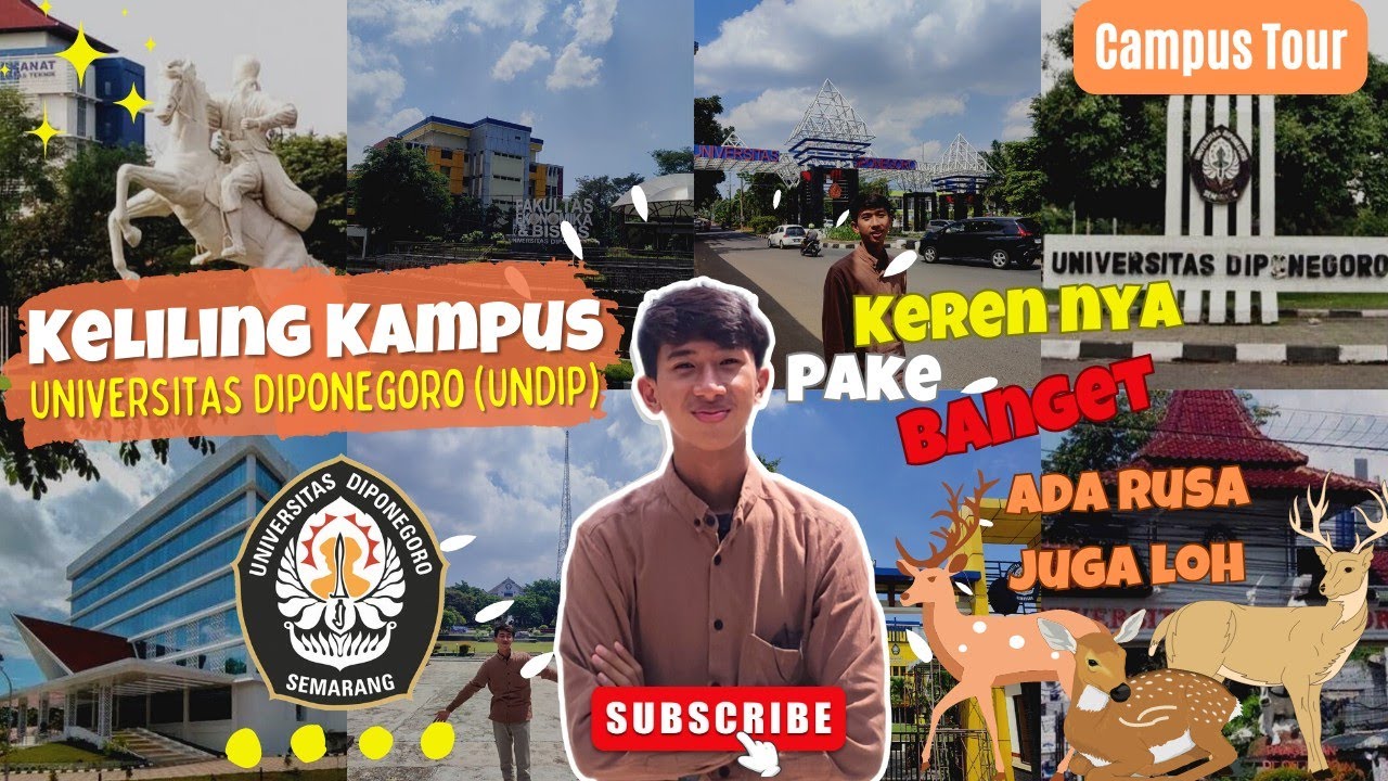 Keliling UNIVERSITAS DIPONEGORO (UNDIP) SEMARANG Kerennya Pake Banget Loh😍 #campustour #ptn #undip