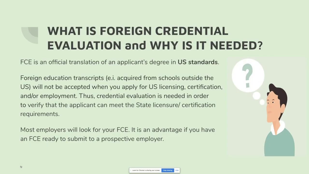 Foreign Credential Evaluation