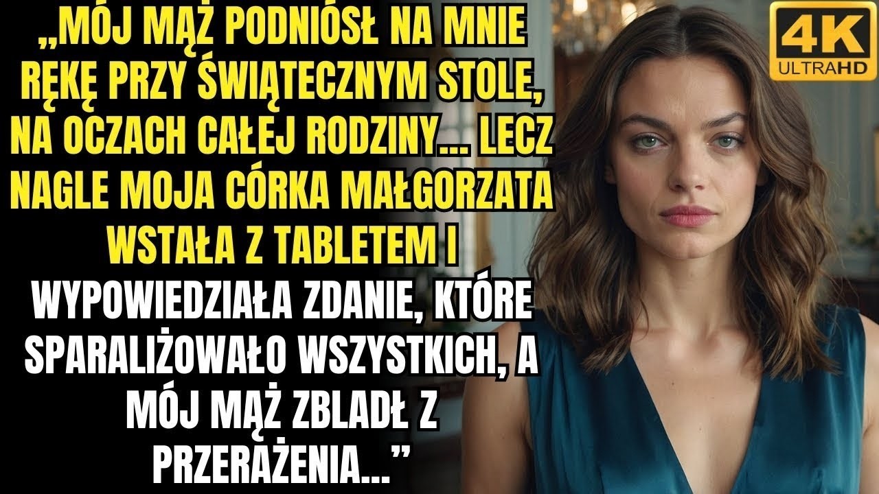 „Mój mąż podniósł na mnie rękę przy świątecznym stole, na oczach całej rodziny  Lecz nagle mój