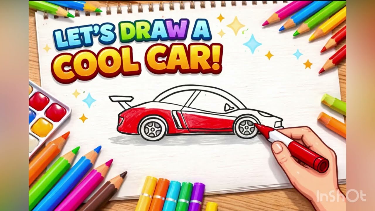 How to Draw a Car 🚗 | Easy Drawing for Kids