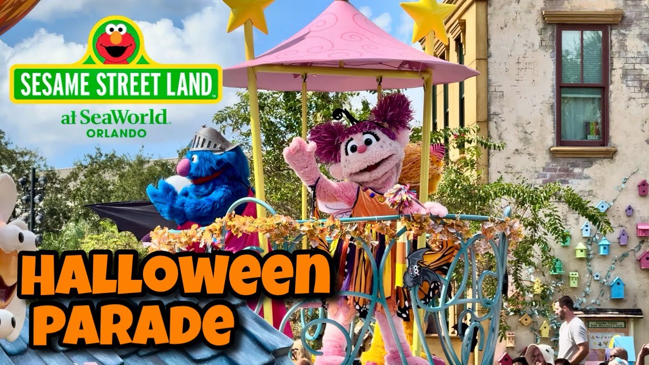 HALLOWEEN Parade at Sesame Street Land! | SeaWorld Orlando October 14th, 2024 | FULL Parade 4K 60FPS