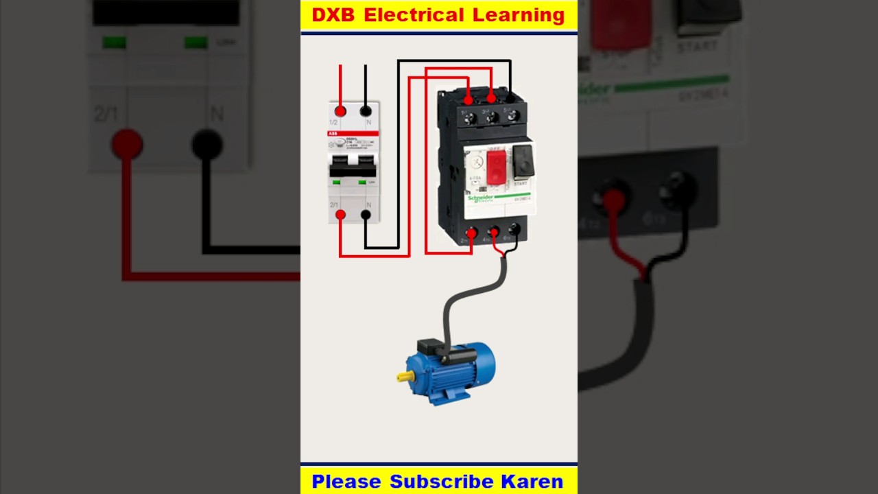 How to Protect Single phase motor | MPCB connection Kaise kare 