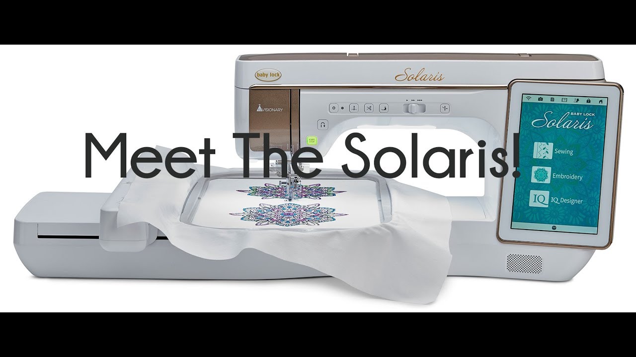 Baby Lock Solaris - IN DEPTH DEMO!