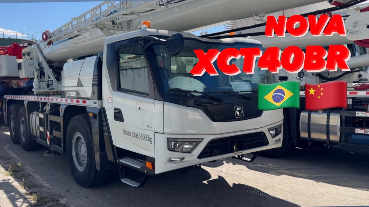 REVIEW GUINDASTE XCT40BR!! LANÇAMENTO XCMG BRASIL!