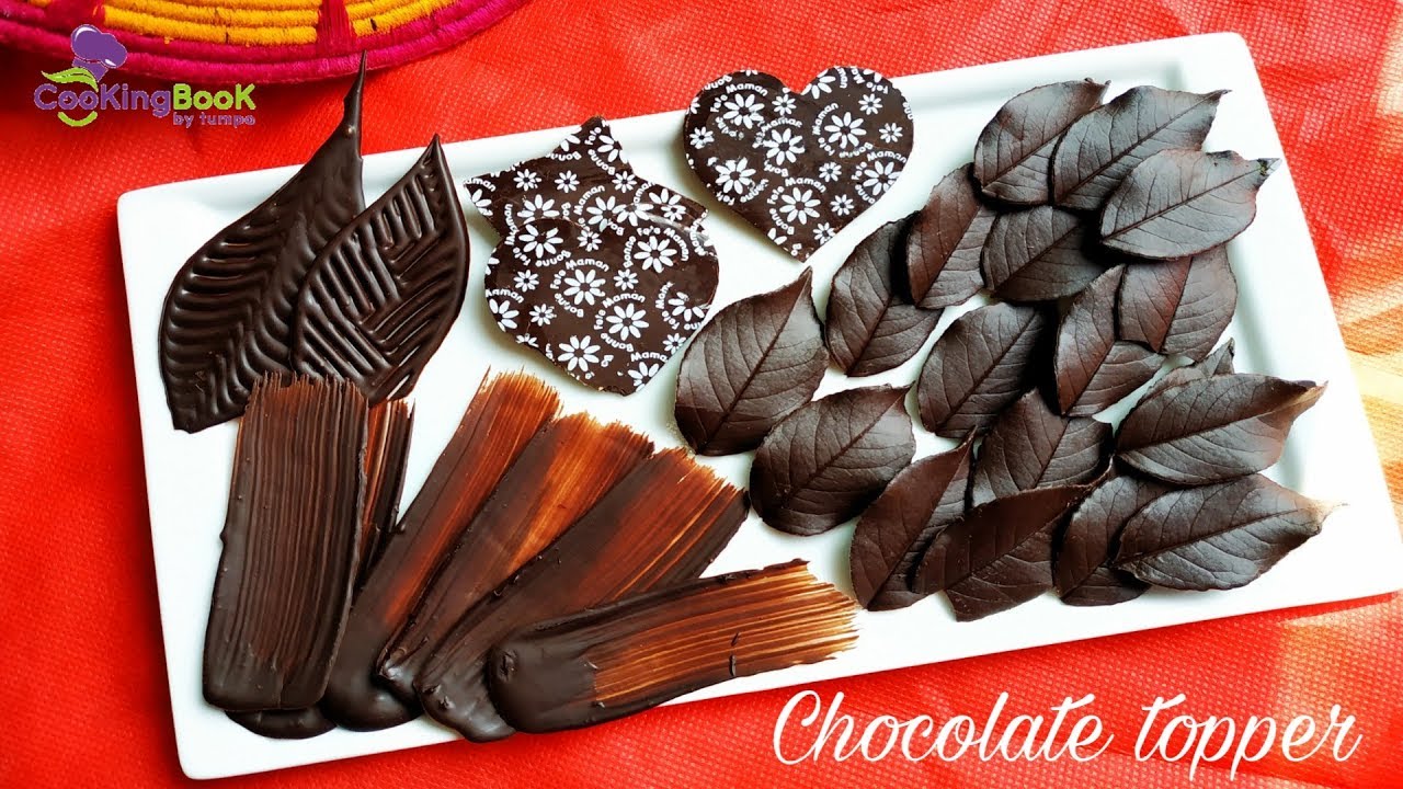 Dark chocolate topper process,How to make Chocolat topper