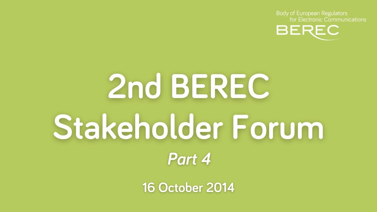2nd BEREC Stakeholder Forum Meeting - Margin Squeeze test - what and how?