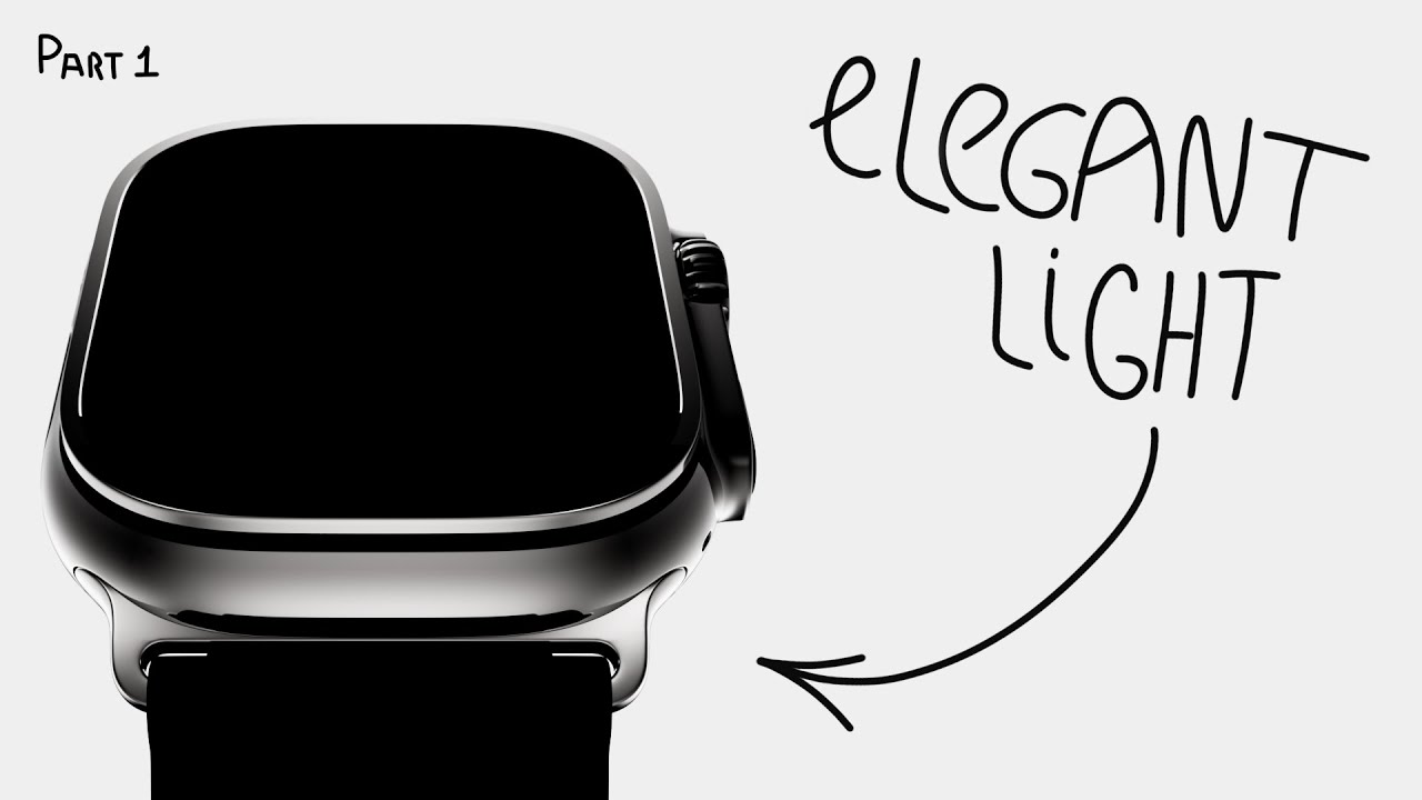 Apple product render Elegent light in Redshift (Part 1)