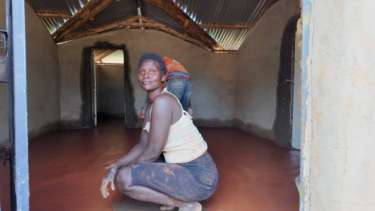 EP56: Finally concreted our dream house 🥳🏡// Plastering the outside walls// African village life 