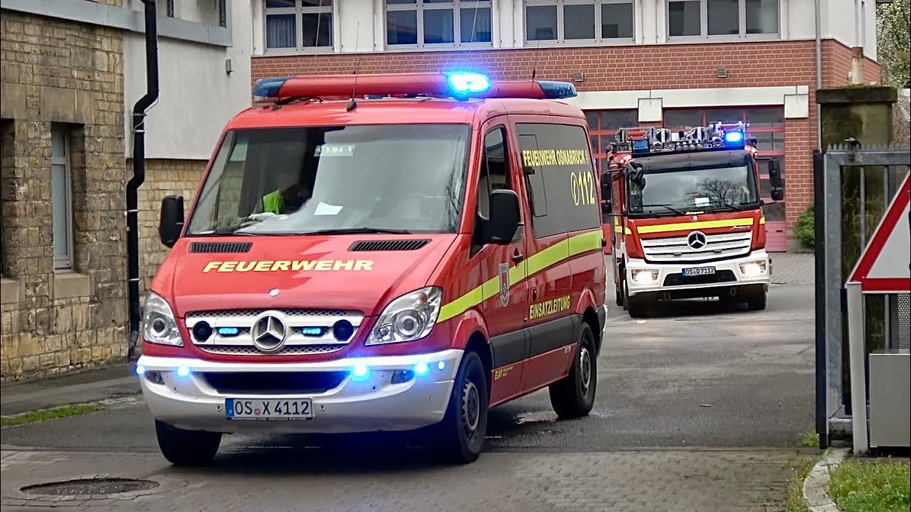 Berufsfeuerwehr Osnabrück Kurzzug im Einsatz // Osnabruck Fire Service responding out of quarters