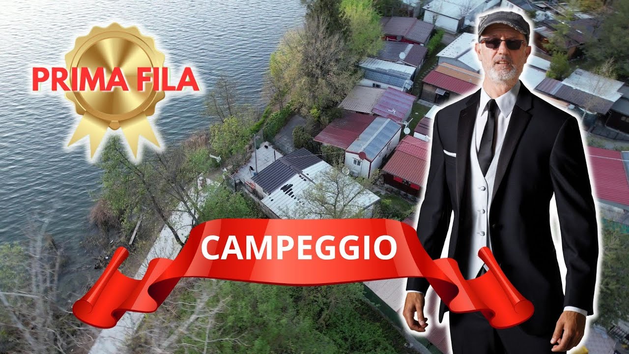 La casetta in campeggio fronte lago