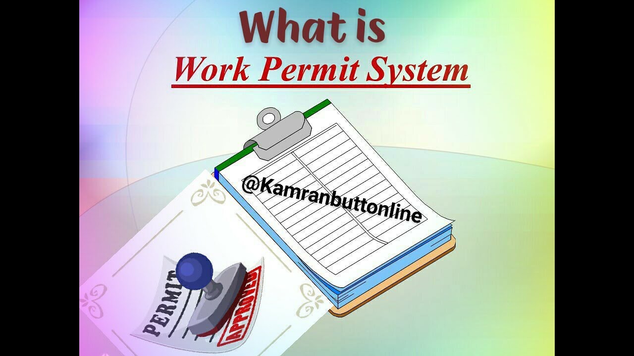 What is work permit system | This video is about permit to work system